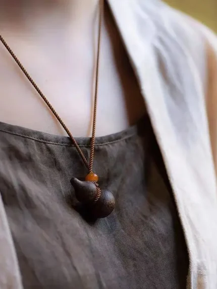 Agarwood Gourd Necklace