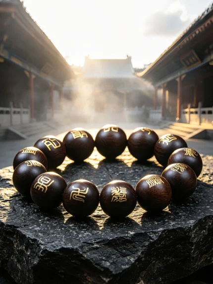 12 Taoist Beads: Thunder Gates Energy Shield String
