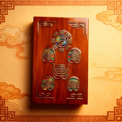 Five Thunders Purification Talisman | 五雷符牌 | Handcrafted Lightning-Struck Wood Pendant