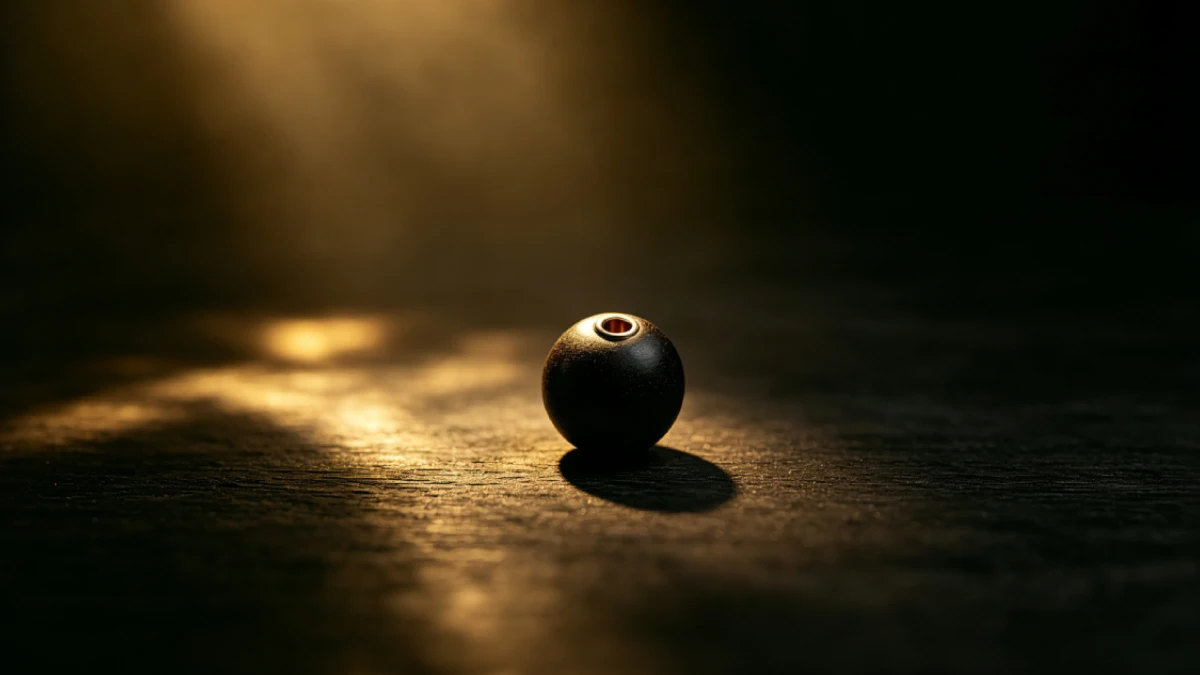Handcrafted Botanical Incense Bead with Patent-Pending Brass Flanged Lining