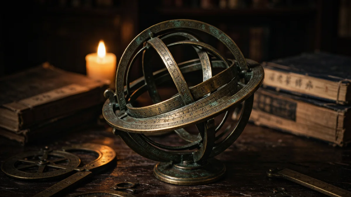 Ancient Bronze Armillary Sphere and Daoist Astronomical Celestial Texts
