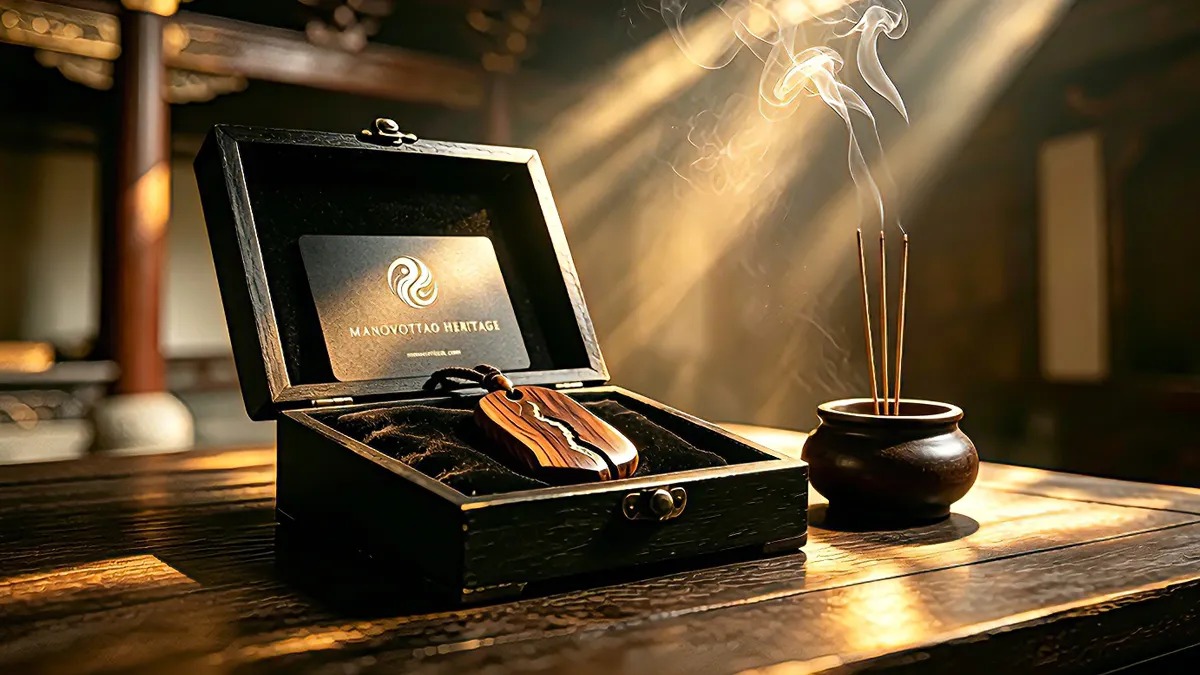 ManoVotTao Masterwork Casket with Heritage Black Card and Consecrated Pendant